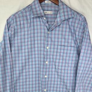 Peter Millar Men's Multicolor Plaid Button Down Shirt